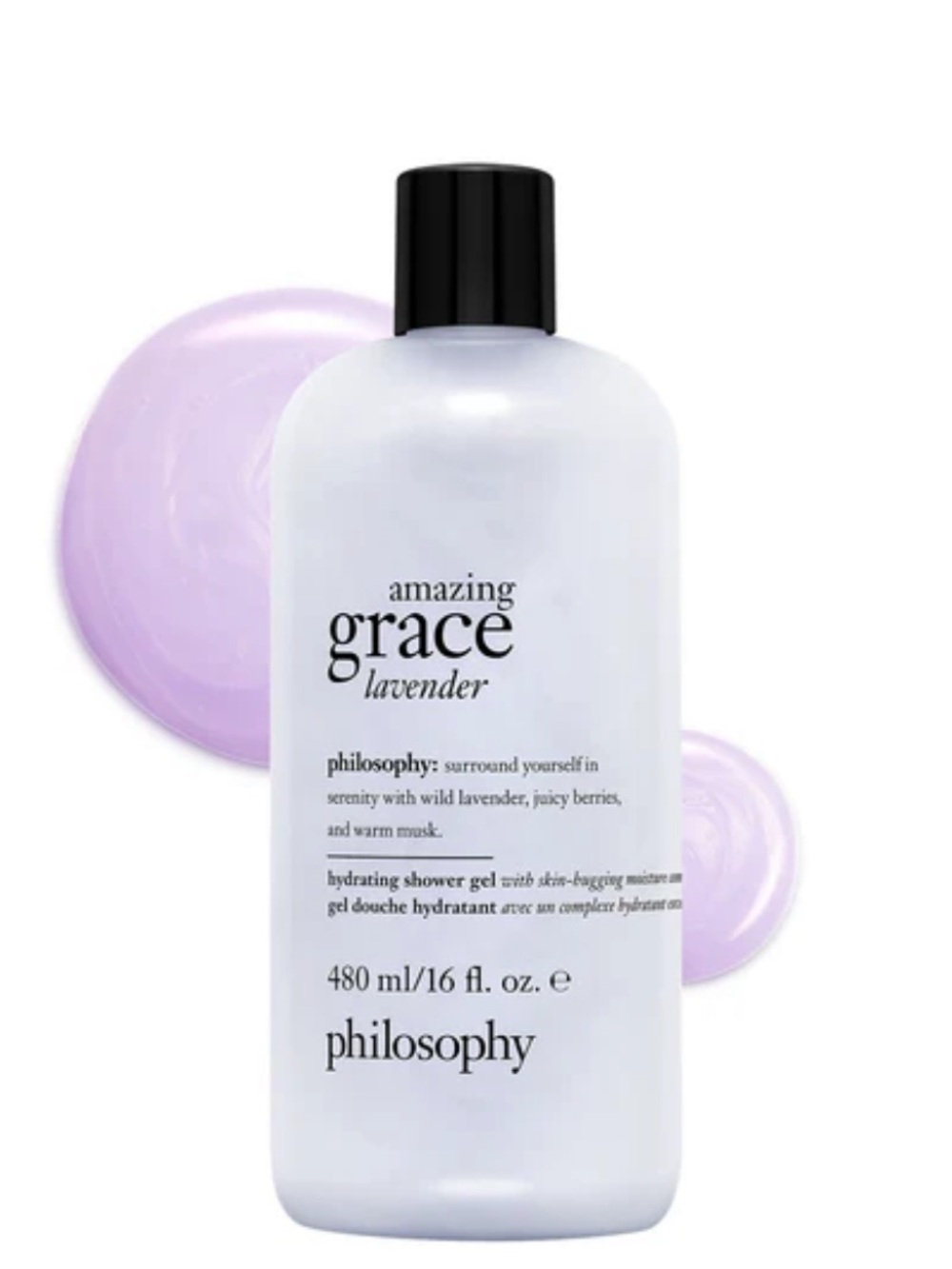 Philosophy Amazing Grace Lavender Shower Gel - Lavender & Black